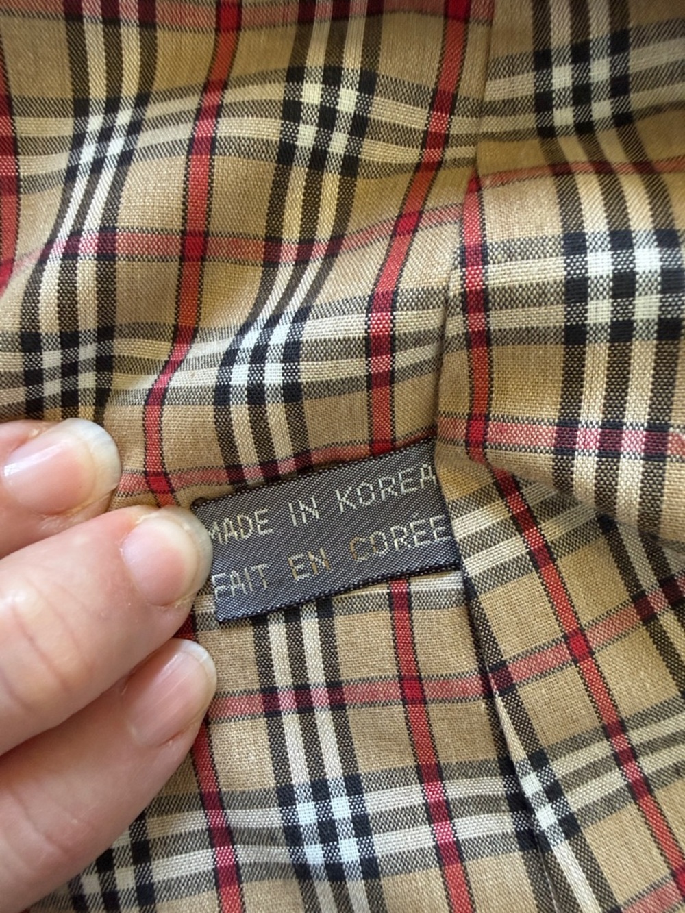 Eaton Vintage Grey Trench Coat - Classic Double-Breasted with Plaid Lining - Picture 11 of 11
